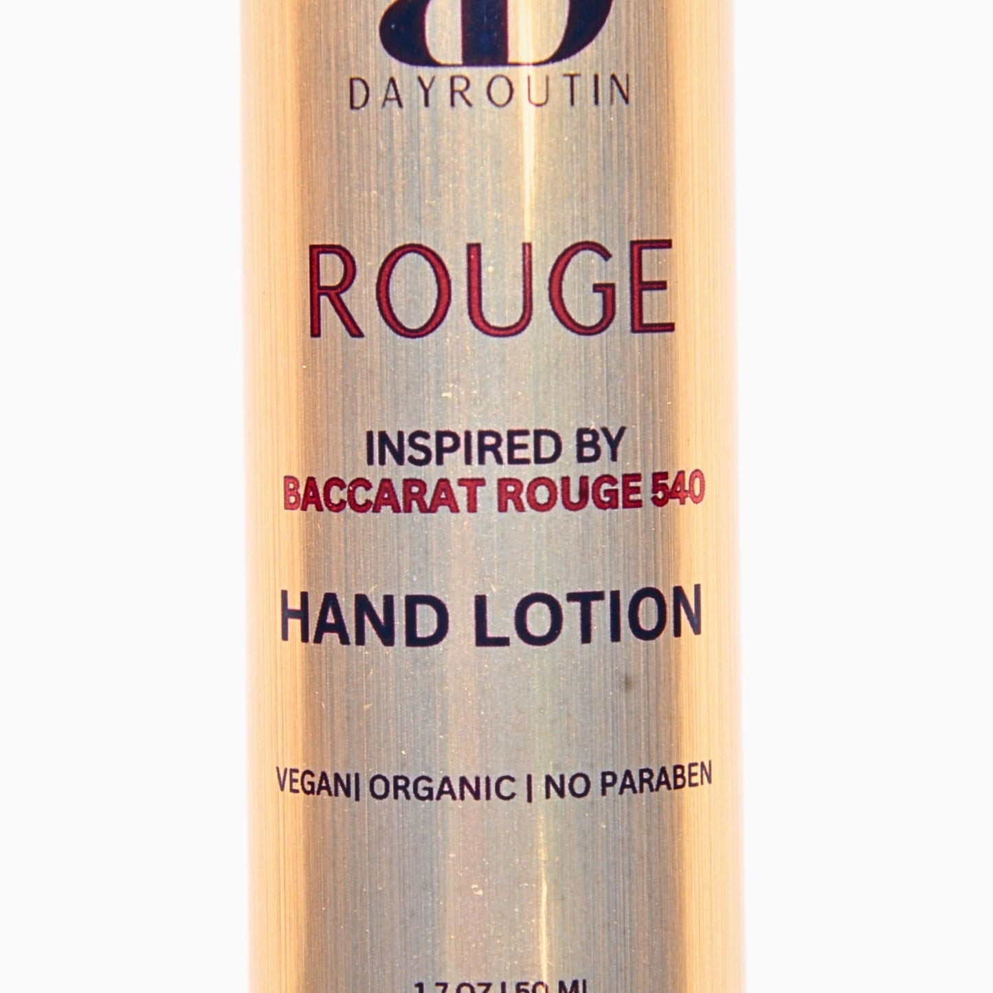 Luxury BACCARAT ROUGE 540 Lotion inspired hand cream in elegant packaging, styled for a high-end skincare aesthetic.