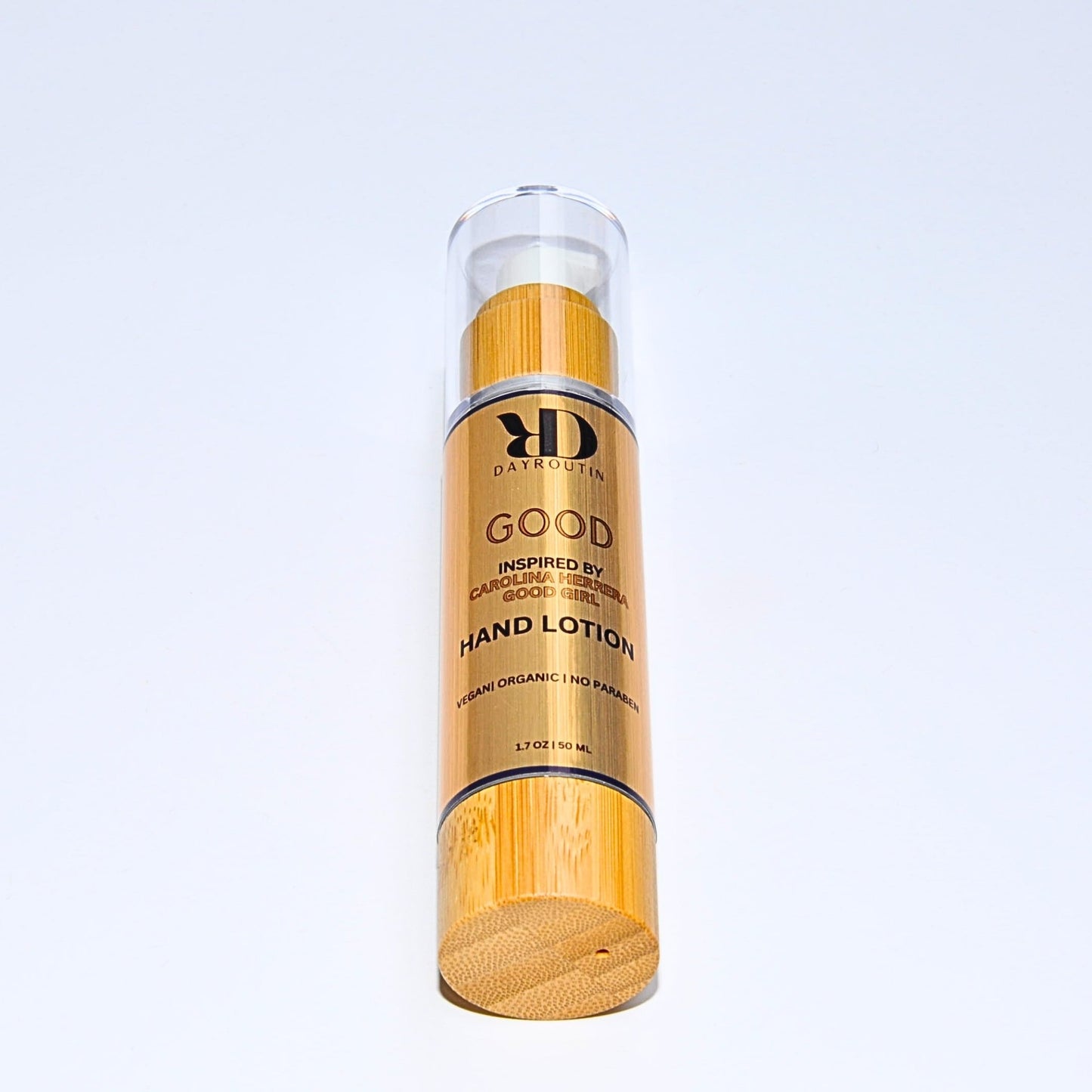 GOOD hand lotion inspired by Carolina Herrera Good Girl in an elegant bottle