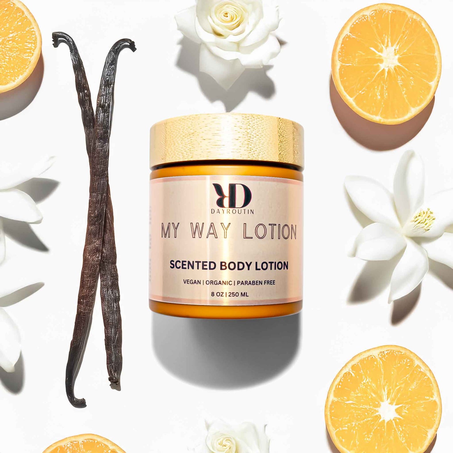 Luxury perfumed body cream smelling like My Way perfume, shea butter formula