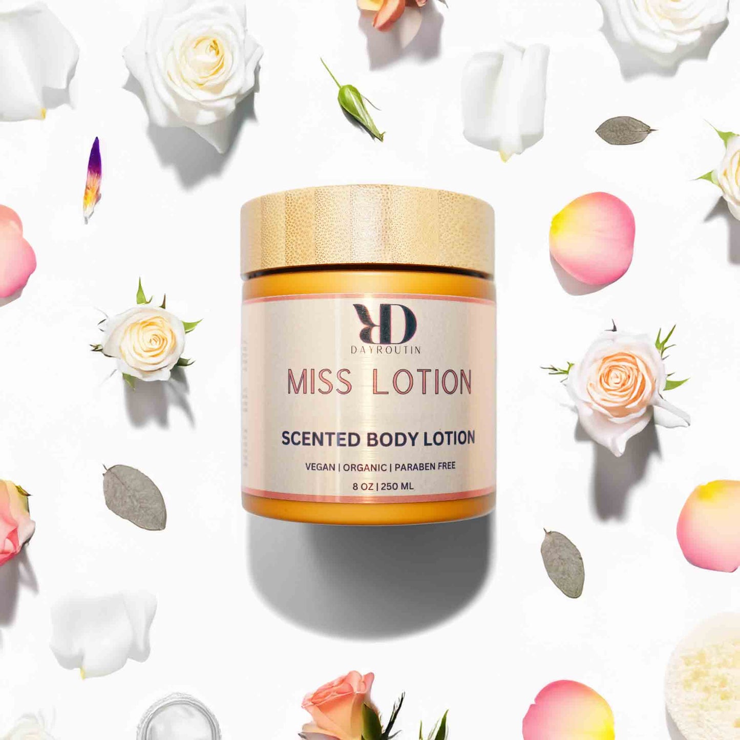 Romantic Floral Scented Body Cream smelling like Rose and Musk