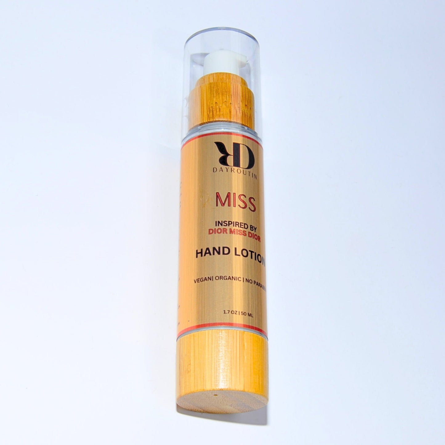 Hands applying rich scented cream for dry skin care