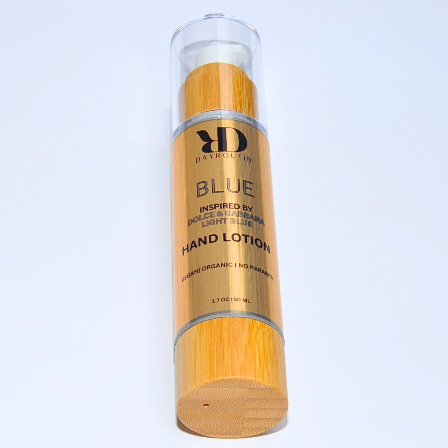 Non-greasy hand cream smelling like Dolce & Gabbana Light Blue, hydrating formula with Vitamin E