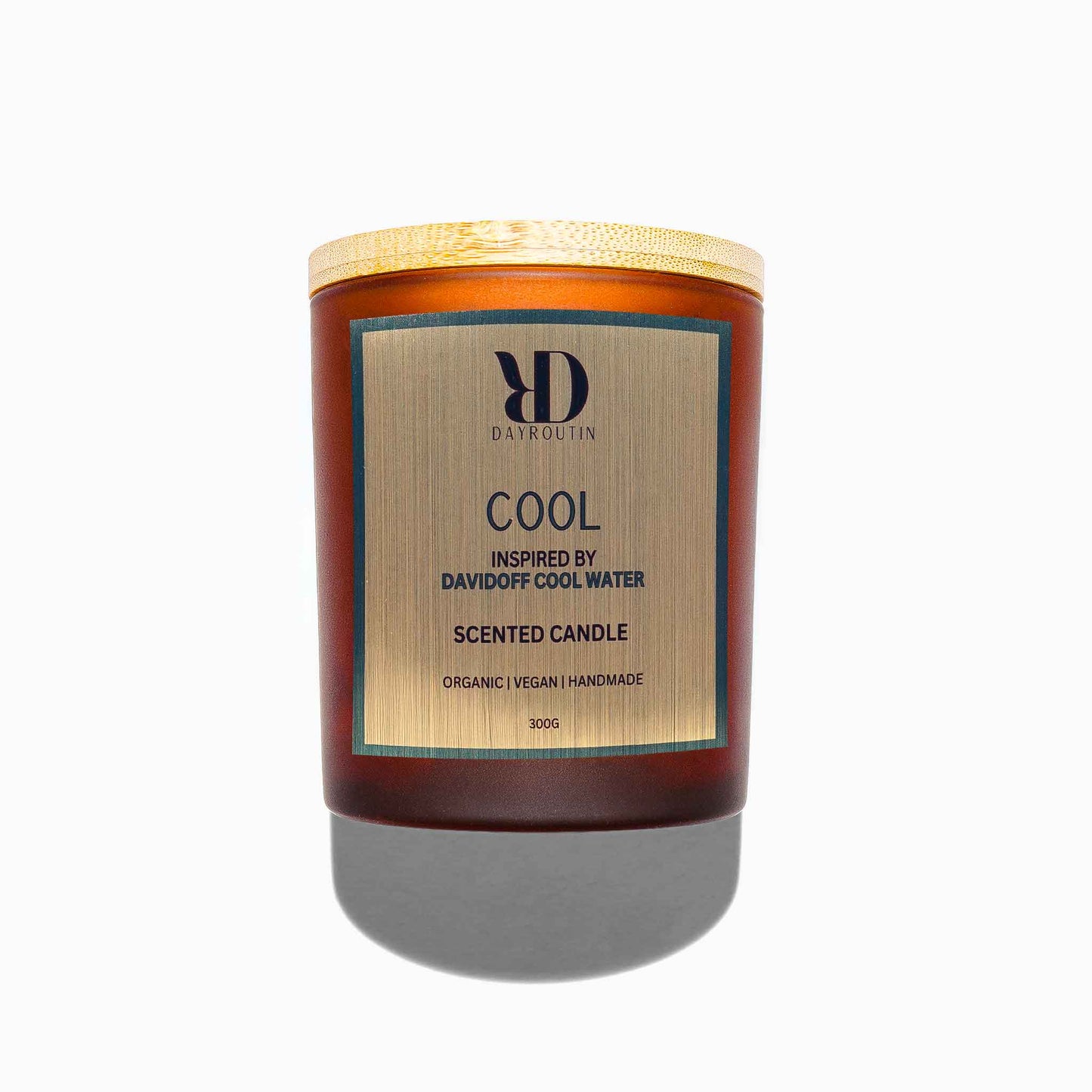 Davidoff Cool Water Inspired Scented Candle with sea salt notes
