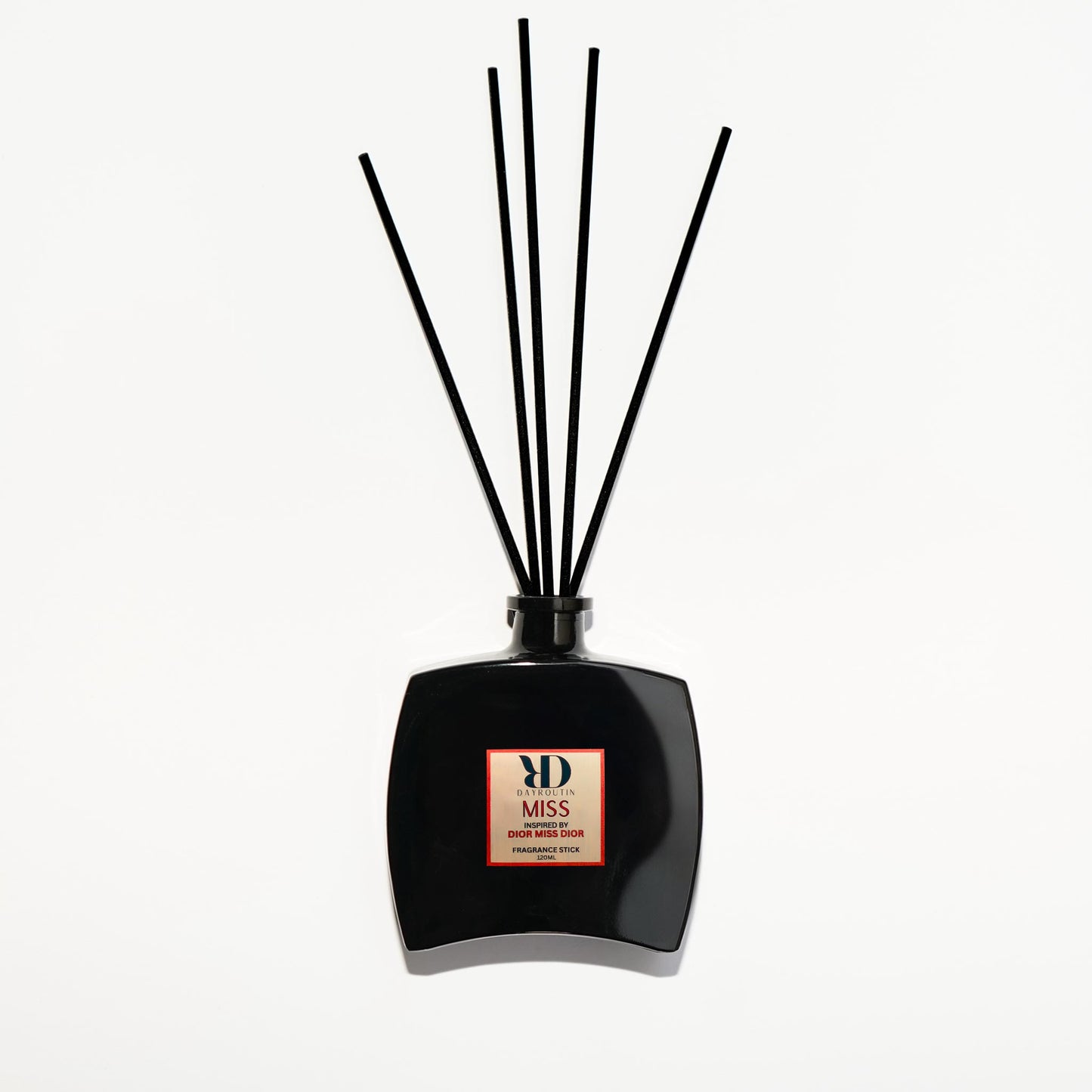 Dior Hypnotic Poison inspired reed diffuser with black fiber sticks