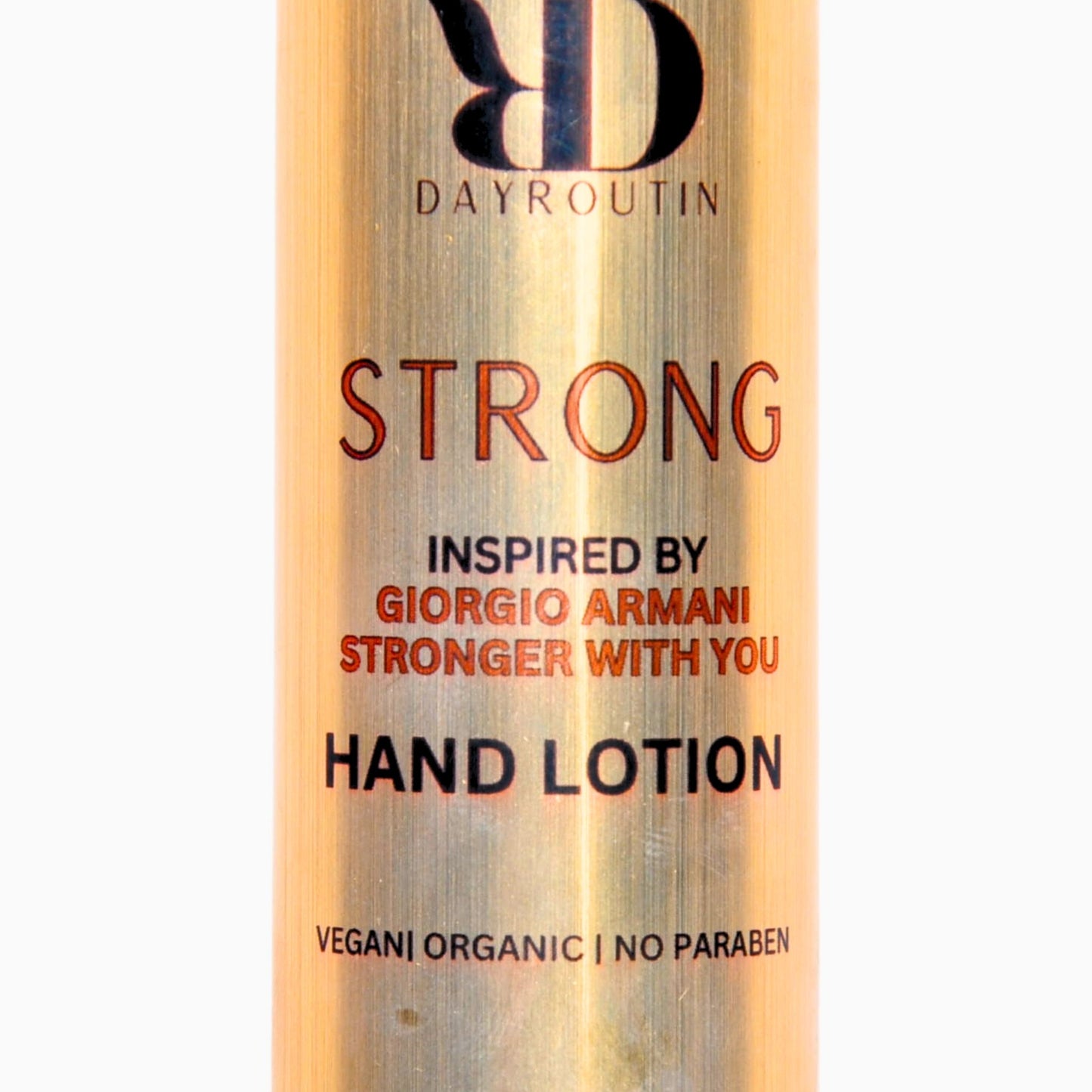 Men's hand moisturizer smelling like Stronger With You cologne, non-greasy formula