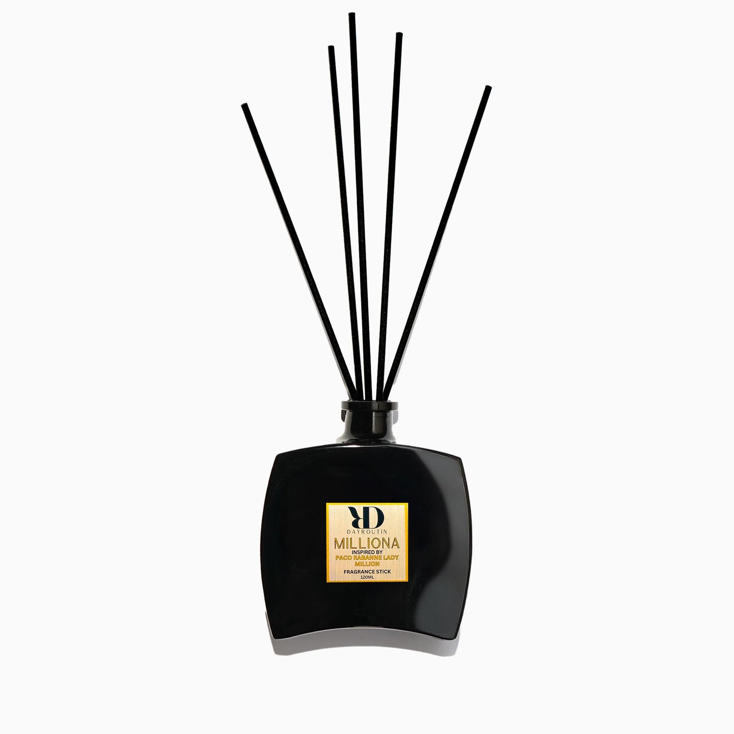 "Paco Rabanne Lady Million inspired reed diffuser with fiber sticks"
