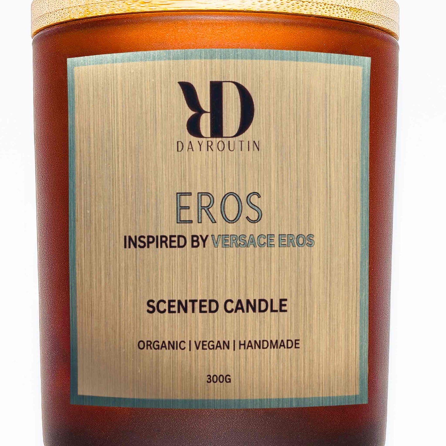 "Mint and green apple scented candle for men"