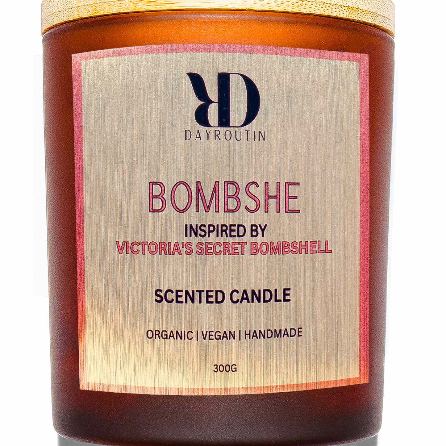 "Bombshell perfume dupe soy candle for home fragrance"