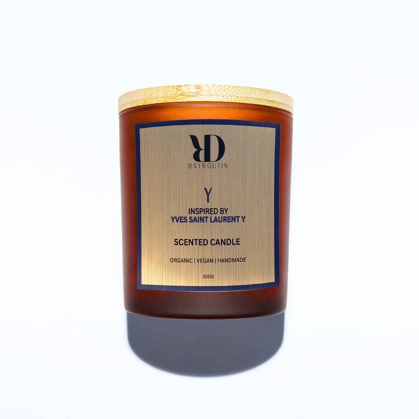 Yves Saint Laurent Y inspired scented candle bergamot sage tonka soy wax
