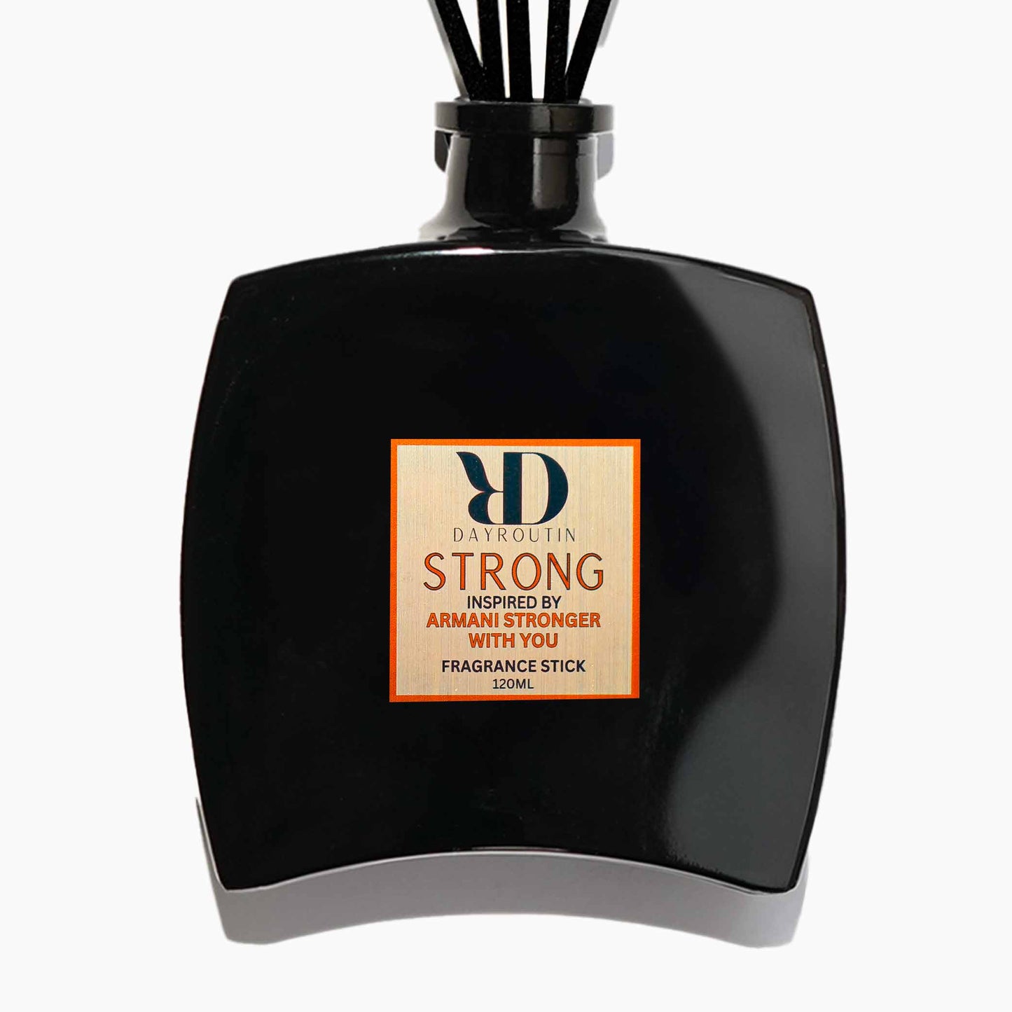 Luxury reed diffuser dupe for Giorgio Armani Stronger With You, warm masculine room scent