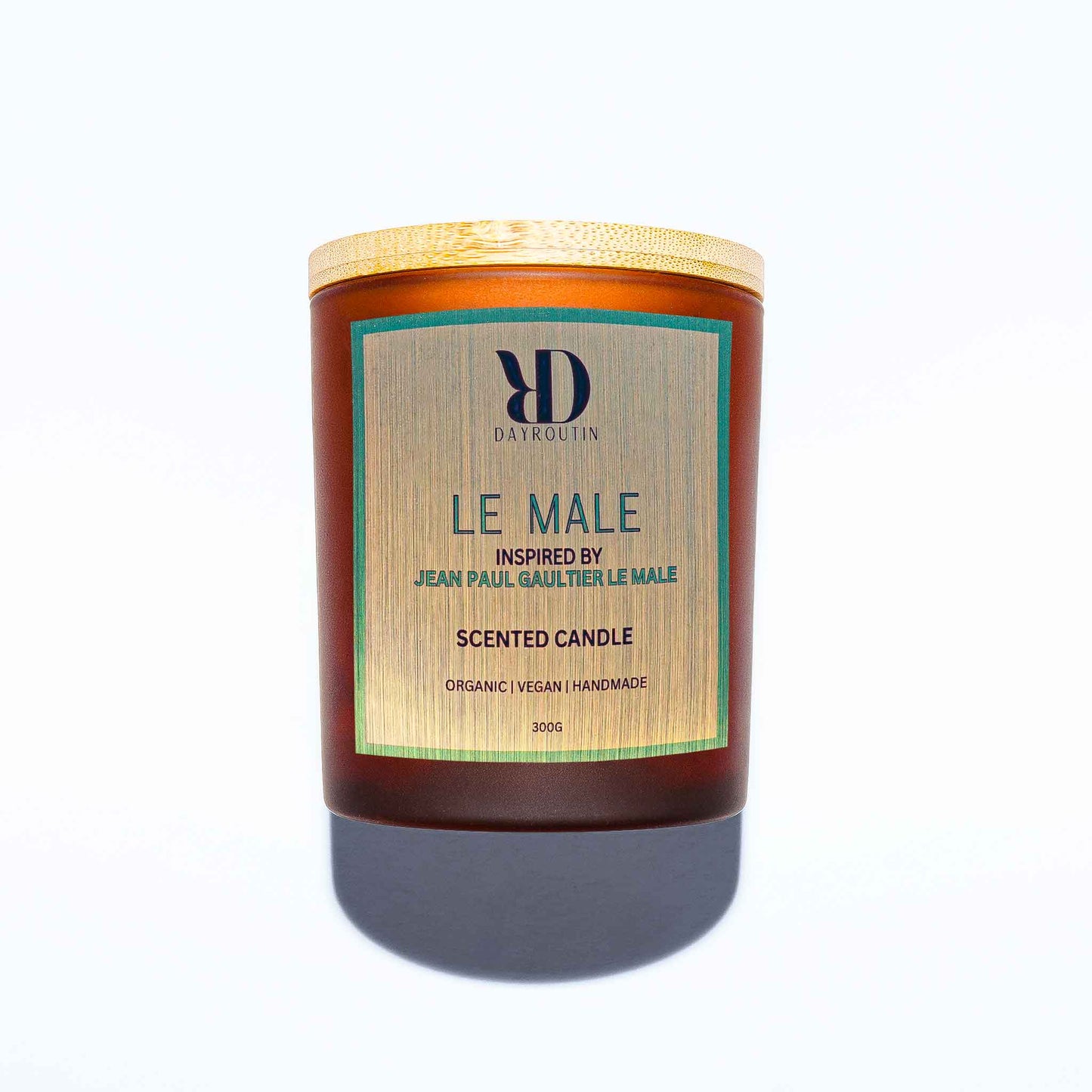 Jean Paul Gaultier Le Male inspired Scented Candle with mint and lavender notes